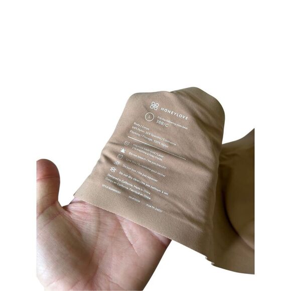 Honeylove Silhouette Wireless Bra size L Tan - Picture 5 of 7